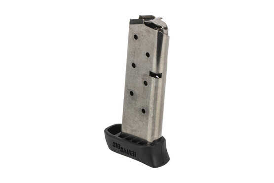 SIG Sauer .380 ACP P238 magazine is a sturdy steel magazine holds 7 rounds of ammunition with a finger extension base plate.